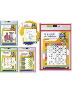 Funda reutilizables de borrado en seco para escribir y borrar tamano fº rotulador